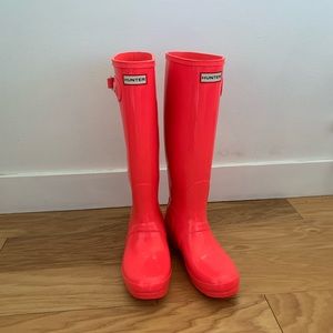 Hunter tall rain boots